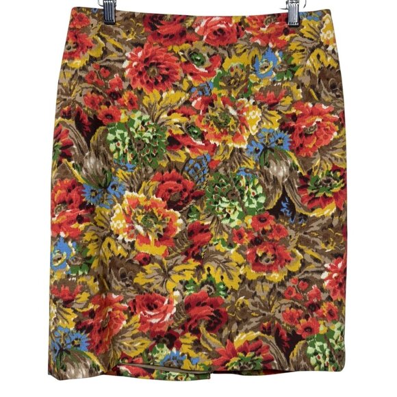 Talbots Dresses & Skirts - Talbots Petite Floral Pencil Skirt Mid Length Women 10P Multicolor